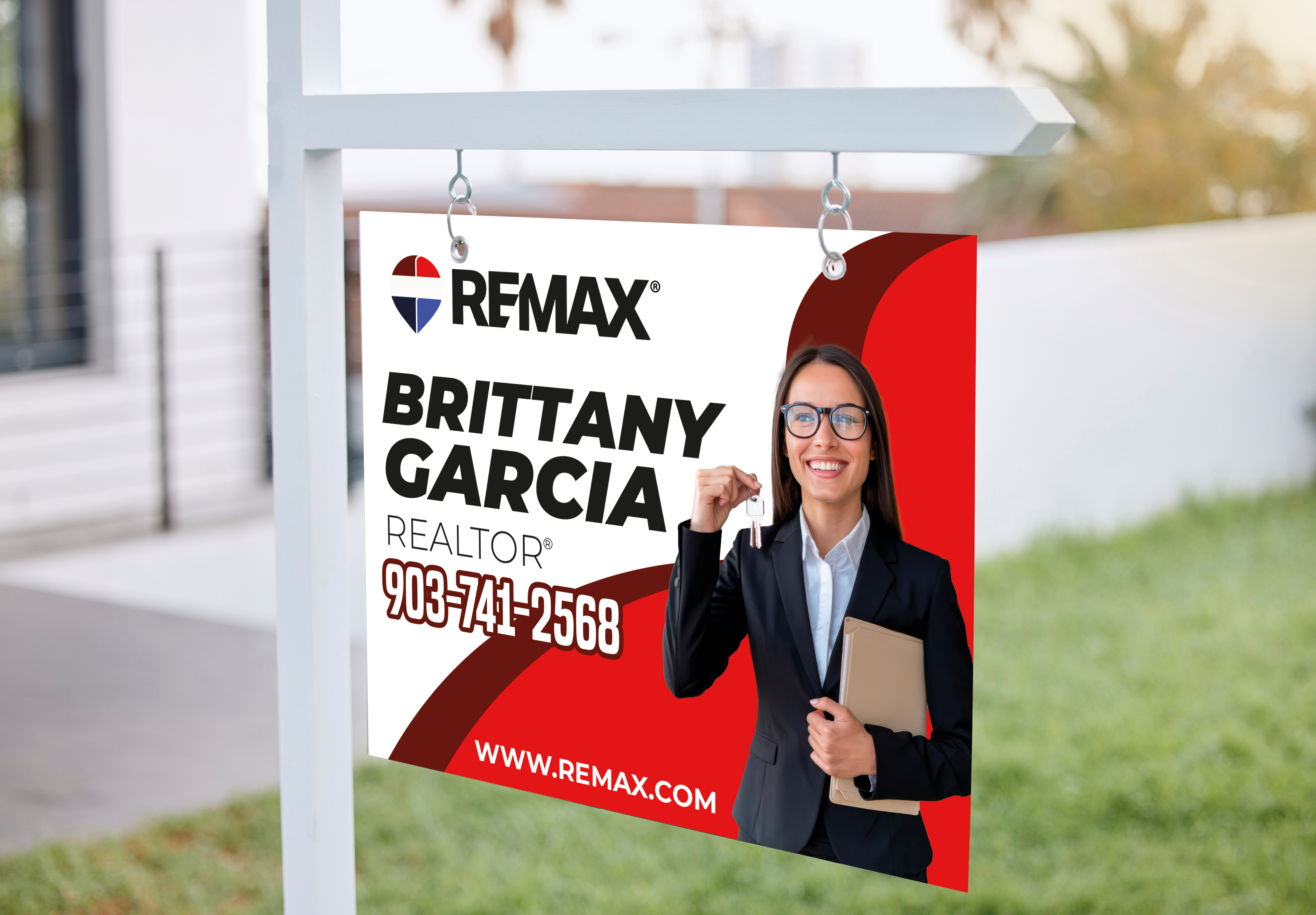 Custom real estate yard sign | Realtor Outdoor sign | REMAX Open House Sign