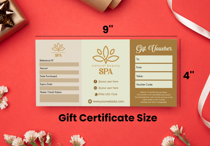 Custom Gift Certificate