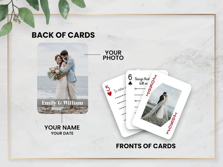 Wedding Guestbook |  Custom  |  Playing Cards