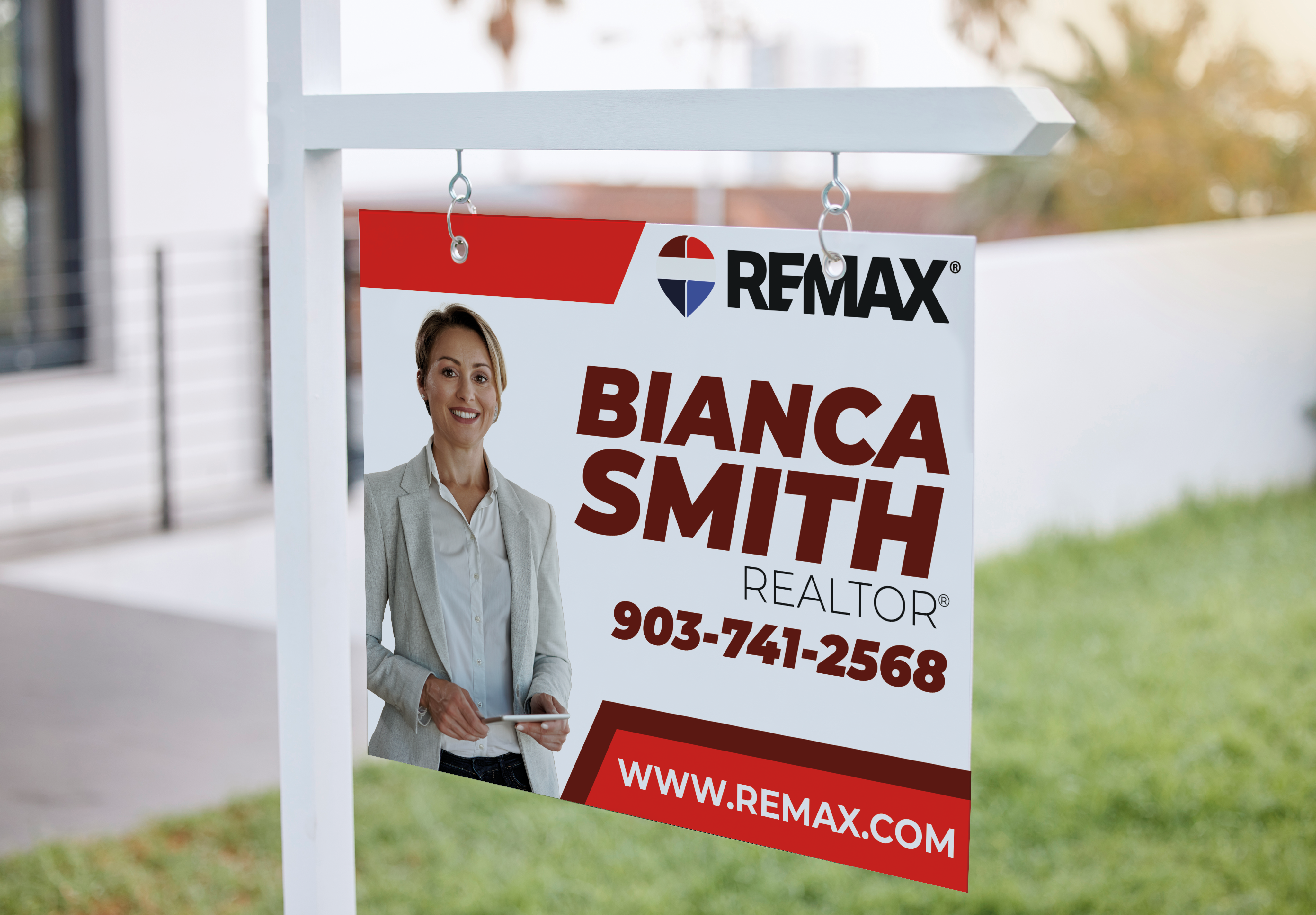 Custom real estate yard sign | Realtor Outdoor sign | REMAX Open House Sign