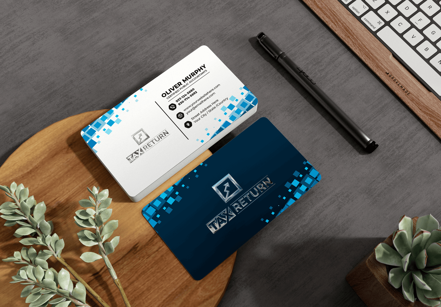 Tax Return Business Card | Luxury