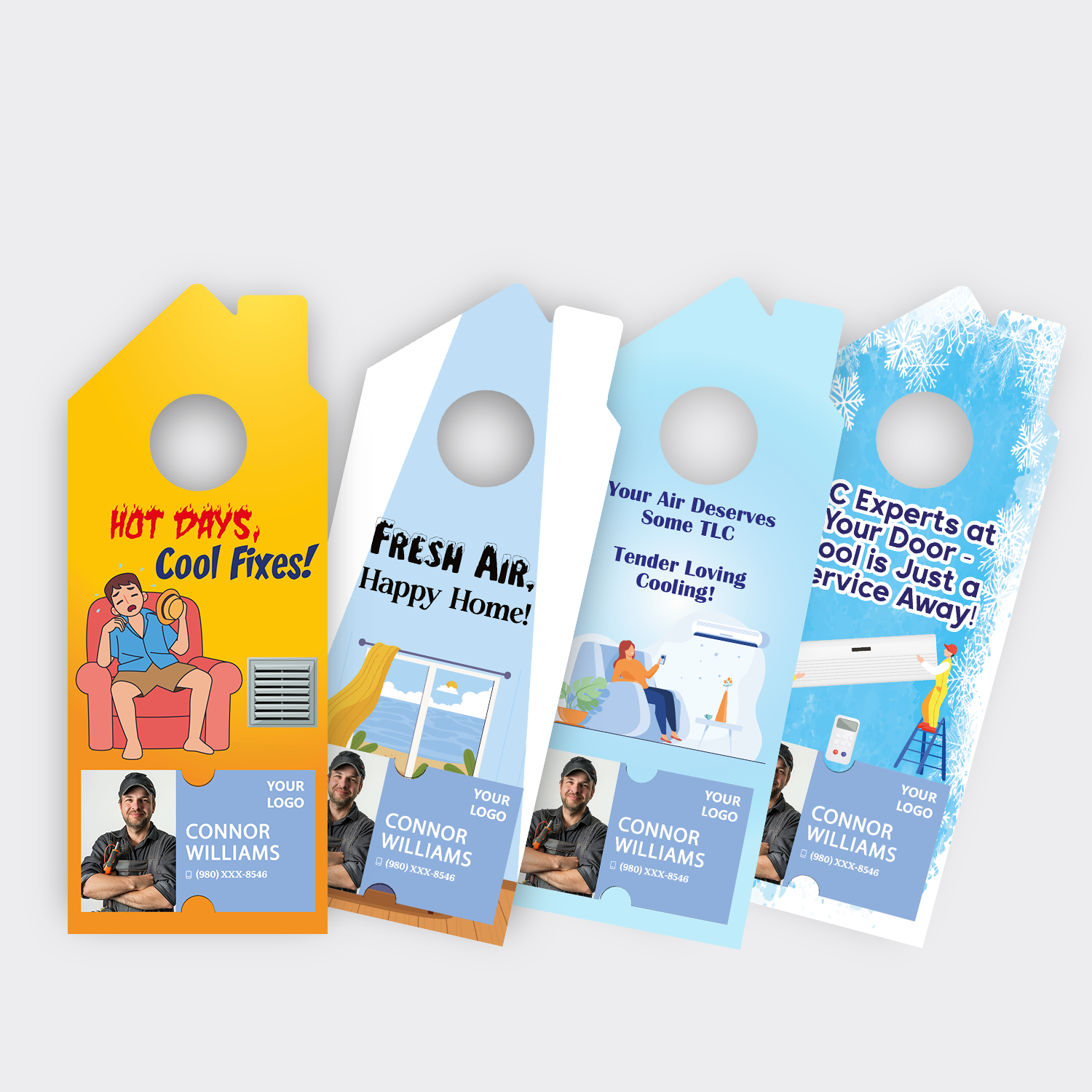 Air Conditioning Door Hangers