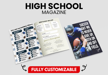 Custom Football Star Magazine