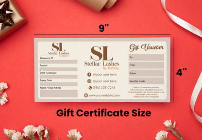 Custom Gift Certificate