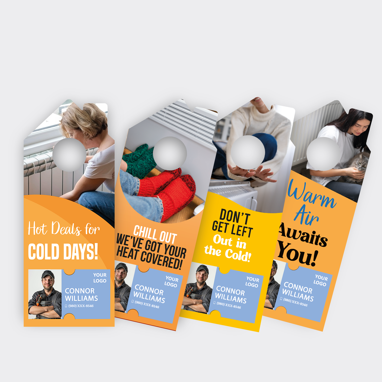 Heating Service Door Hangers