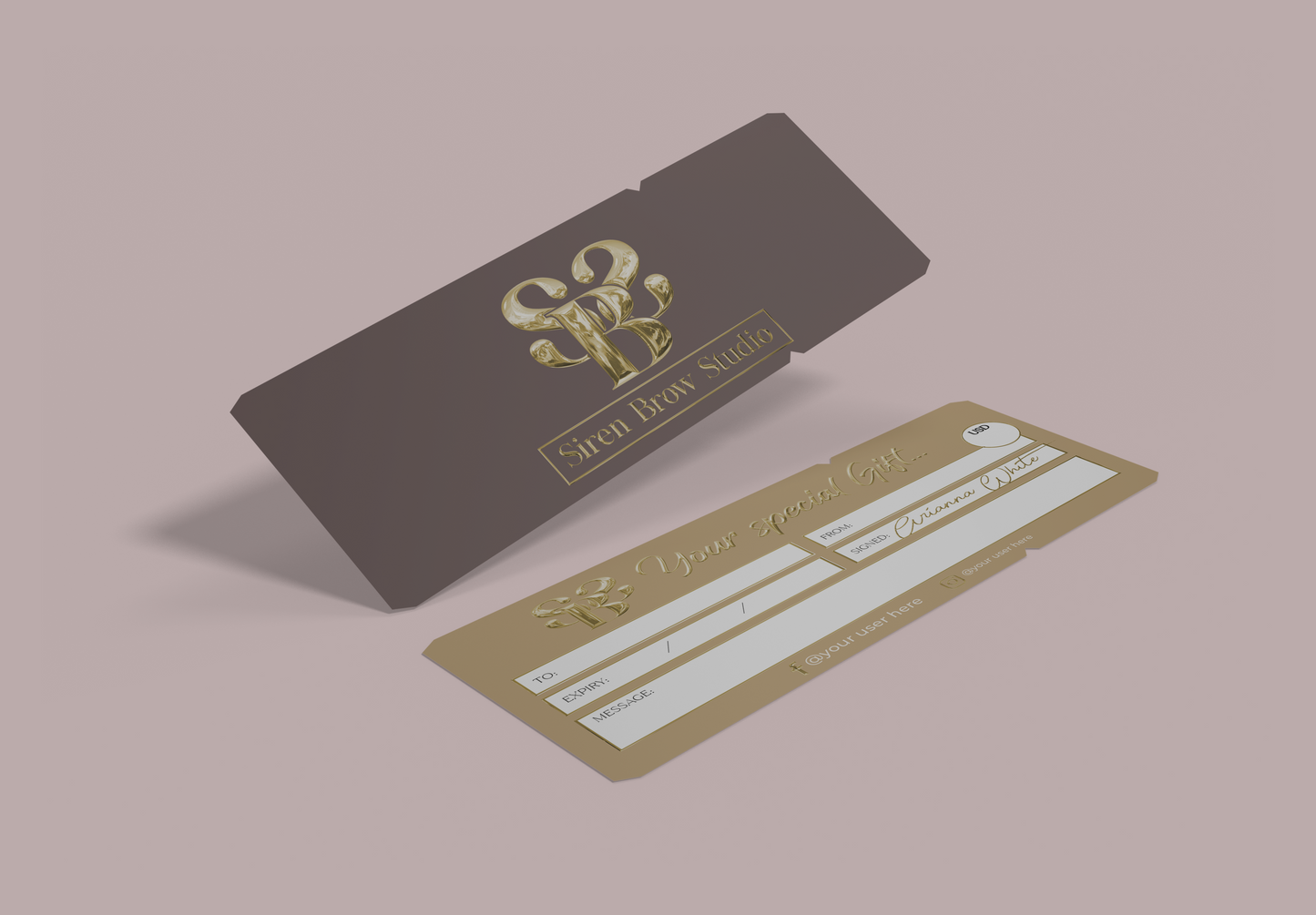 Luxury Custom Gift Certificate