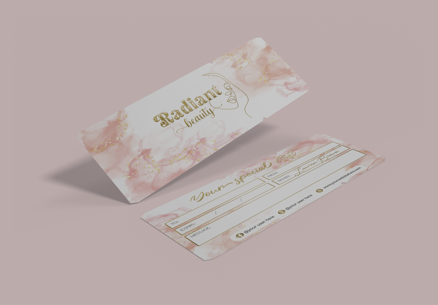 Luxury Custom Gift Certificate