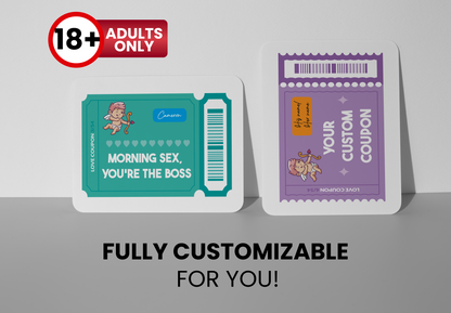 Custom Intimacy Coupons | Sexy Date Ideas | Romantic Couple Activities