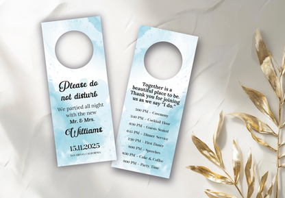 Custom Wedding Door Hanger