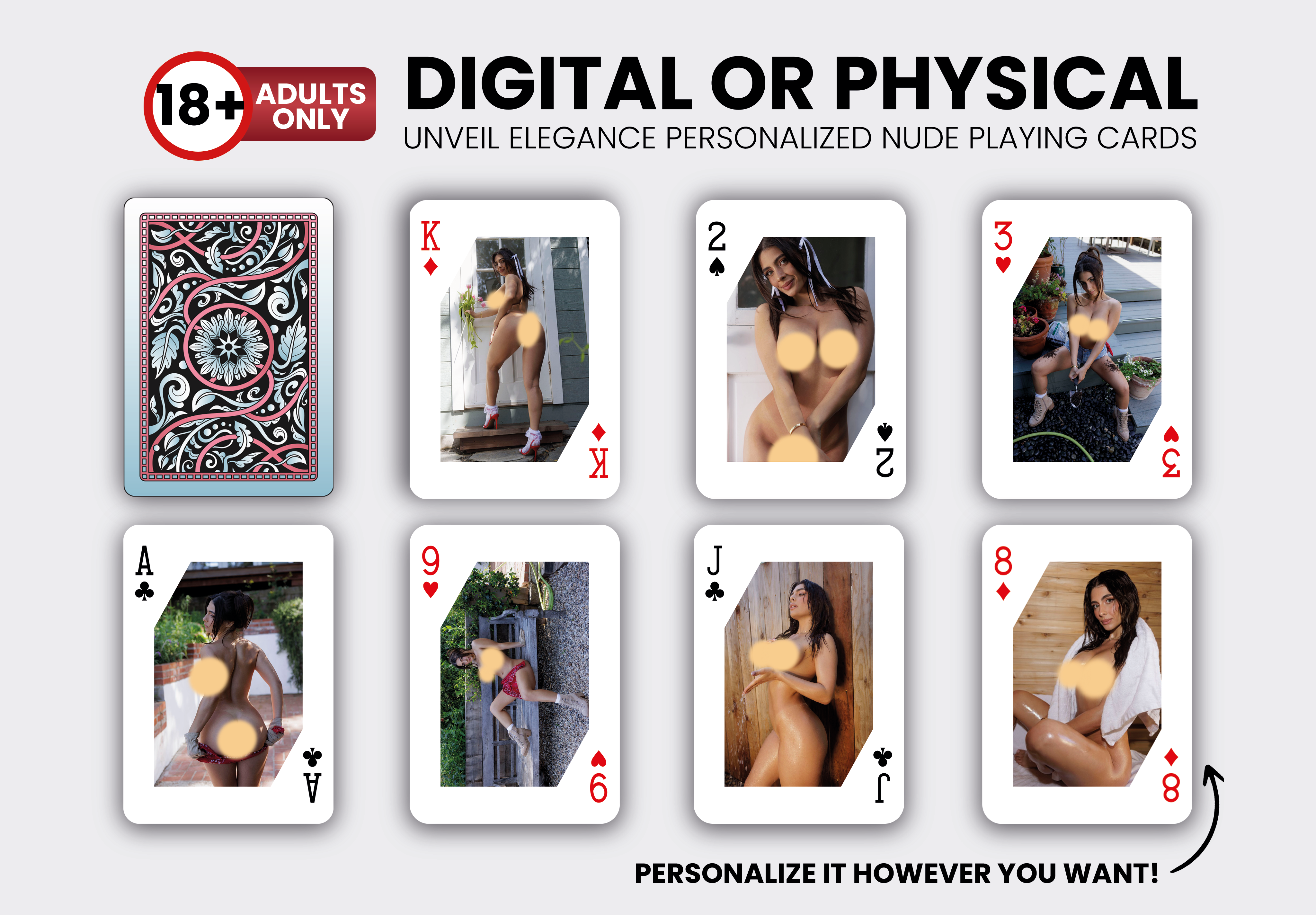 RUSH Nude Playing Cards