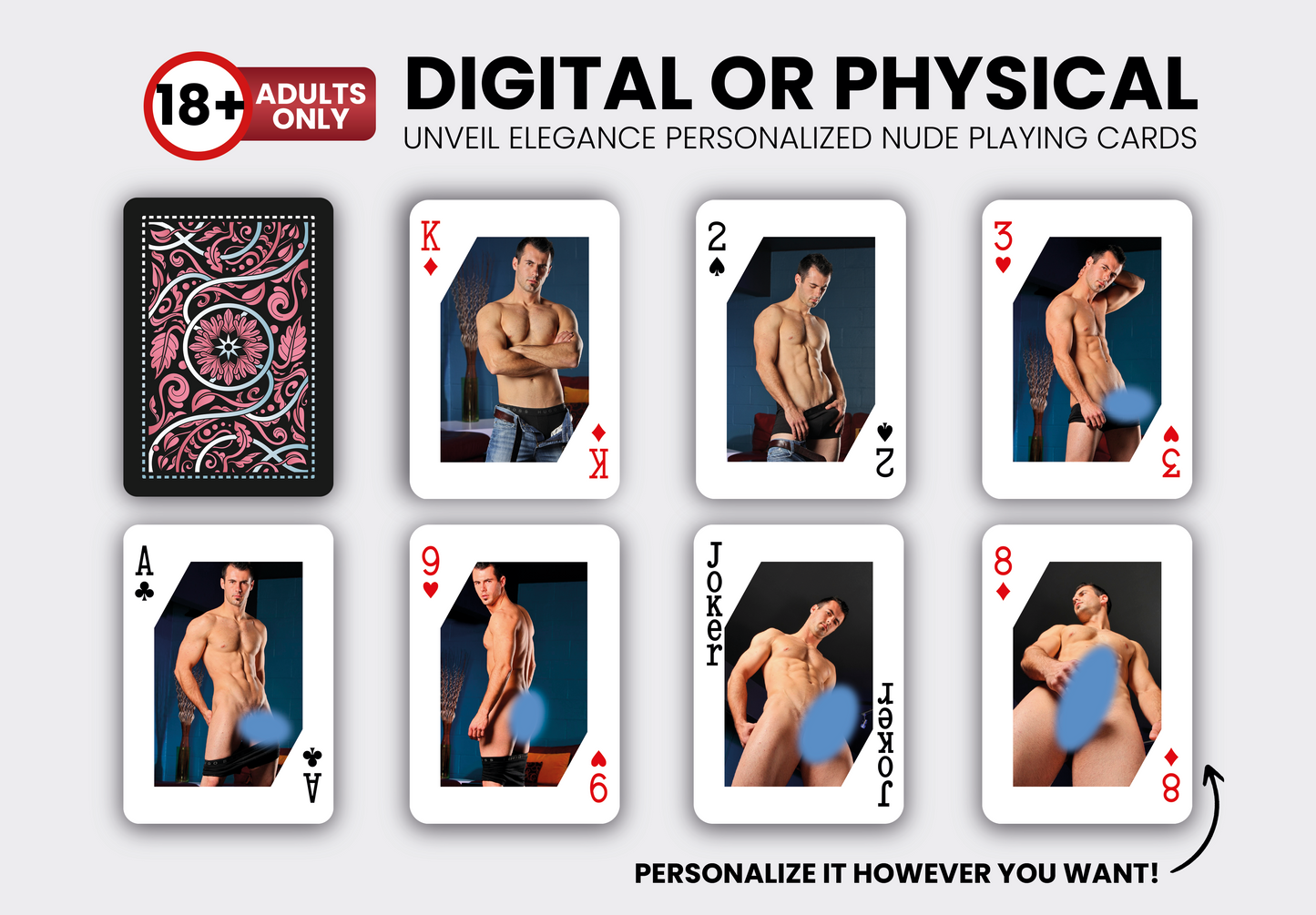 RUSH Nude Playing Cards