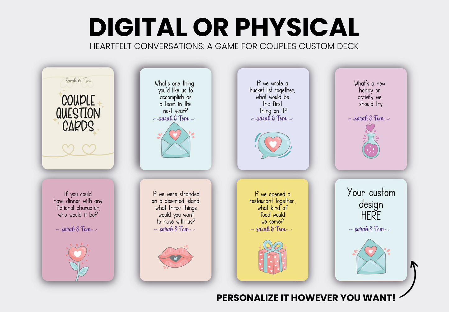 Questions and  Conversations | Couples Edition Cards