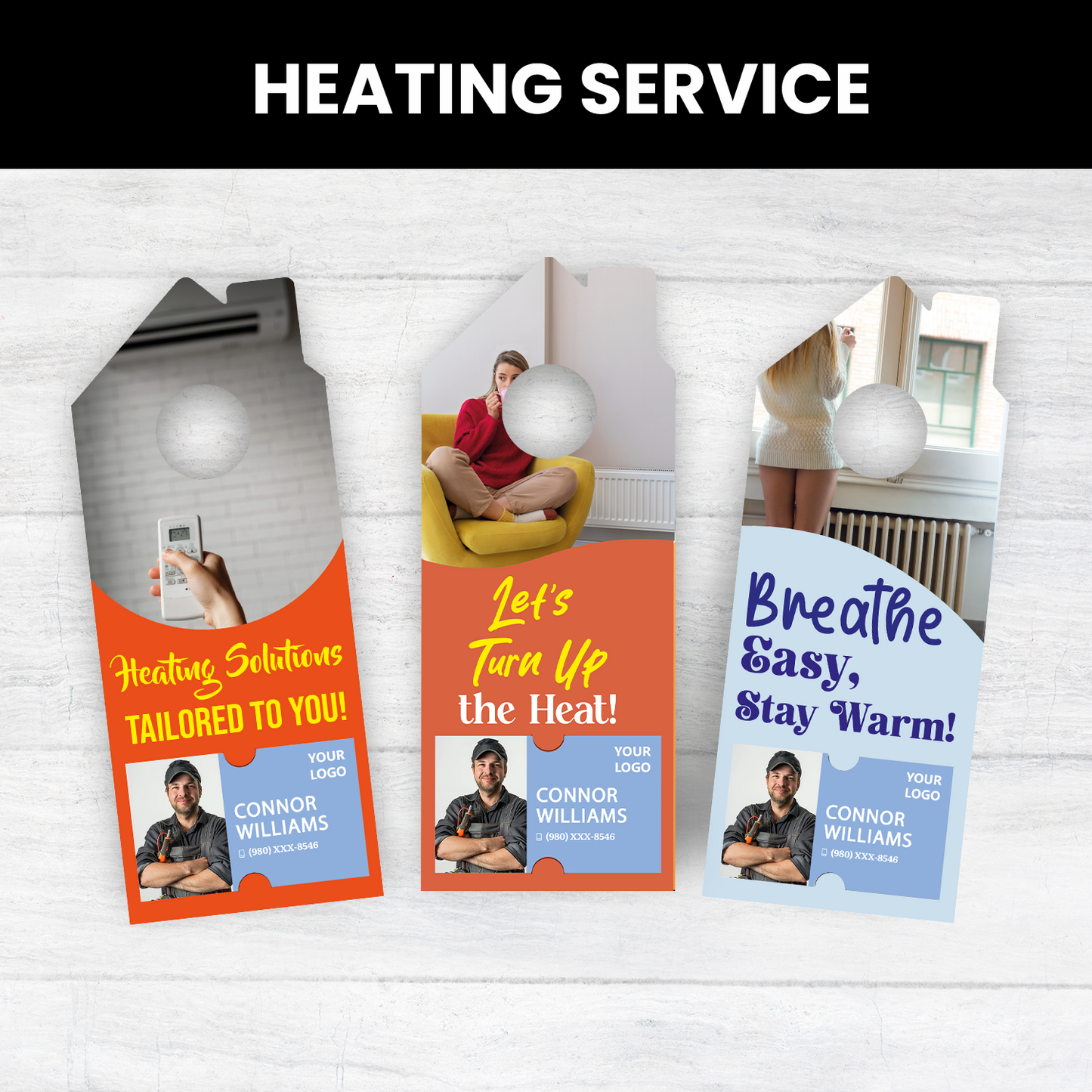 Heating Service Door Hangers