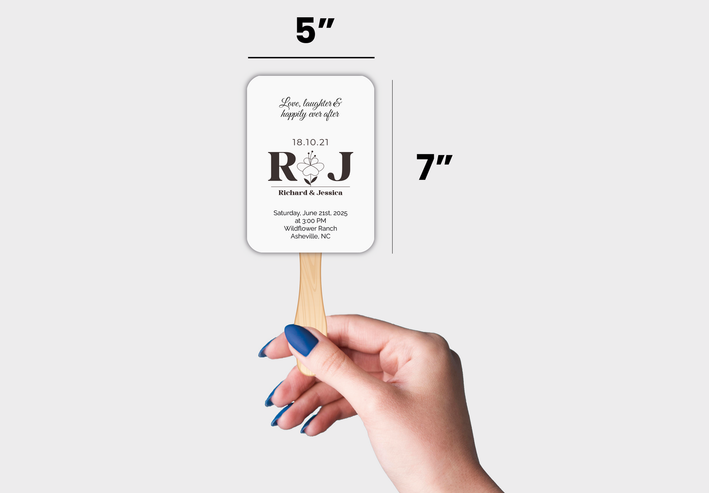 Custom Wedding Hand Fans