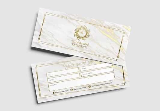 Luxury Custom Gift Certificate
