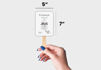 Custom Wedding Hand Fans