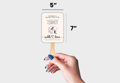 Custom Wedding Hand Fans