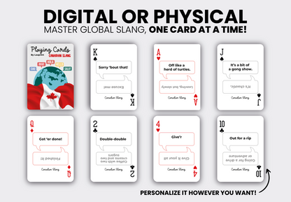 RUSH Canadian Slang Generic Playing Cards