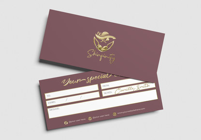 Luxury Custom Gift Certificate