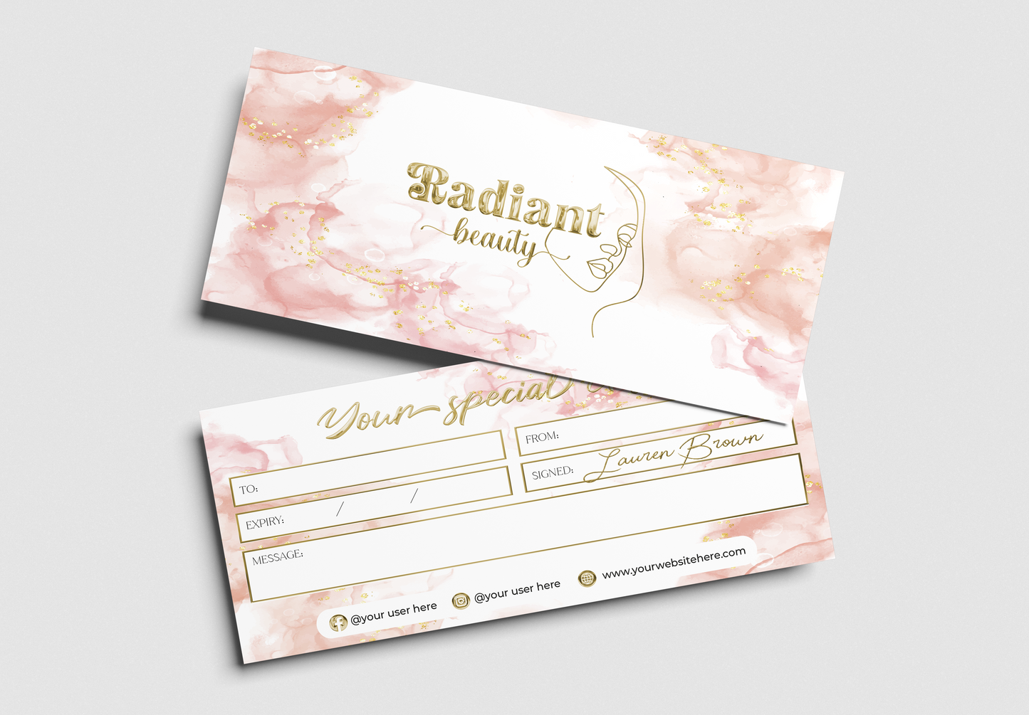 Luxury Custom Gift Certificate