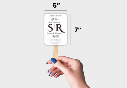 Custom Wedding Hand Fans