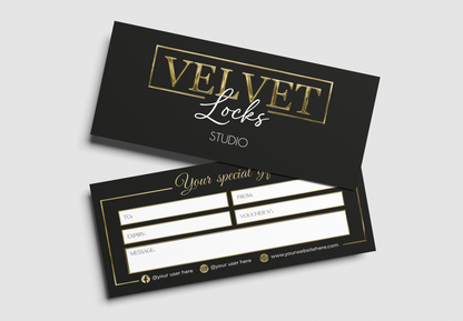 Luxury Custom Gift Certificate