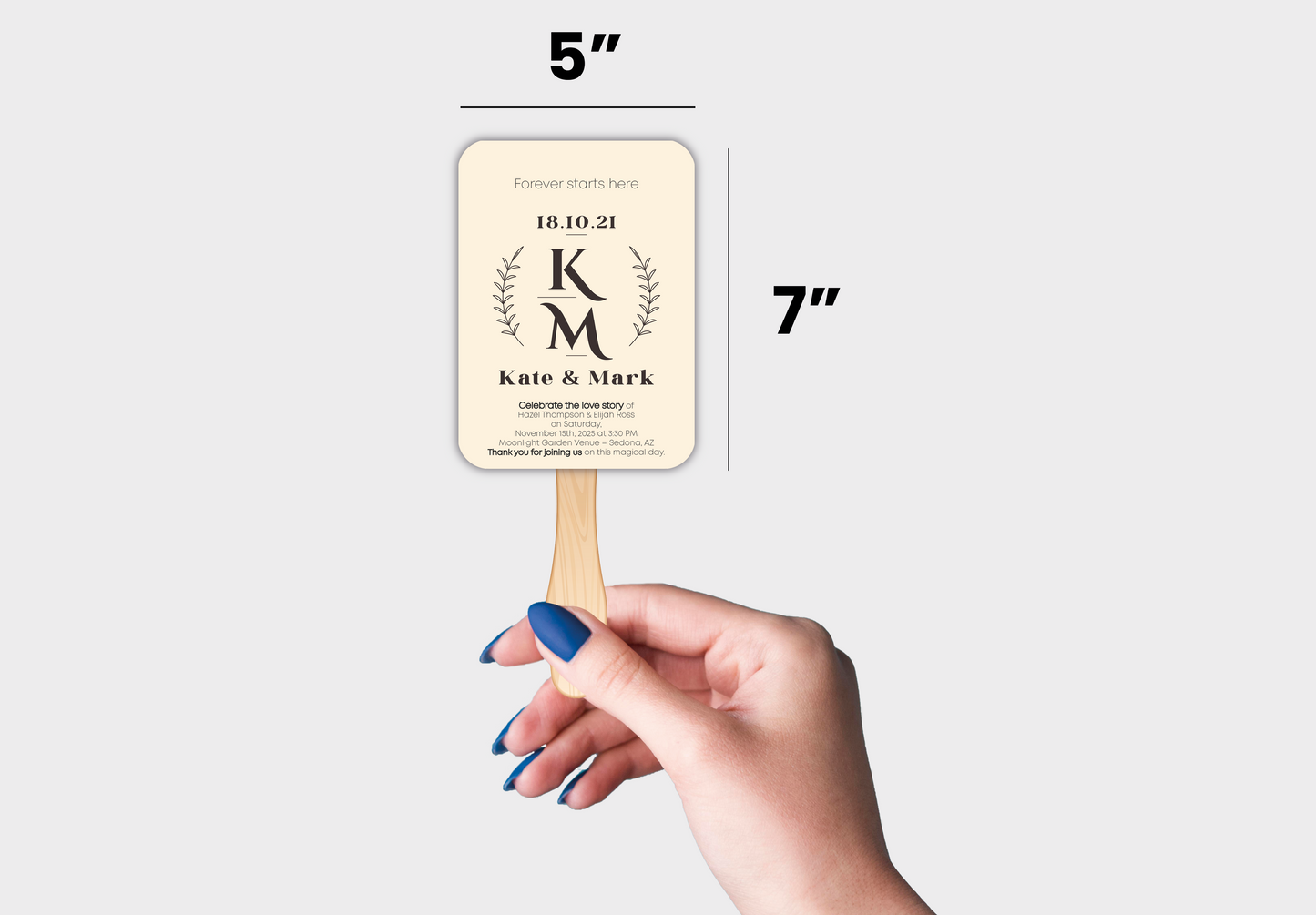 Custom Wedding Hand Fans