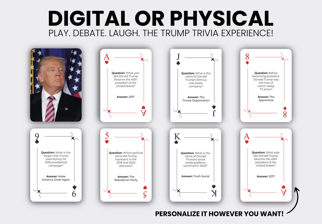 RUSH Donald Trump Playing Cards