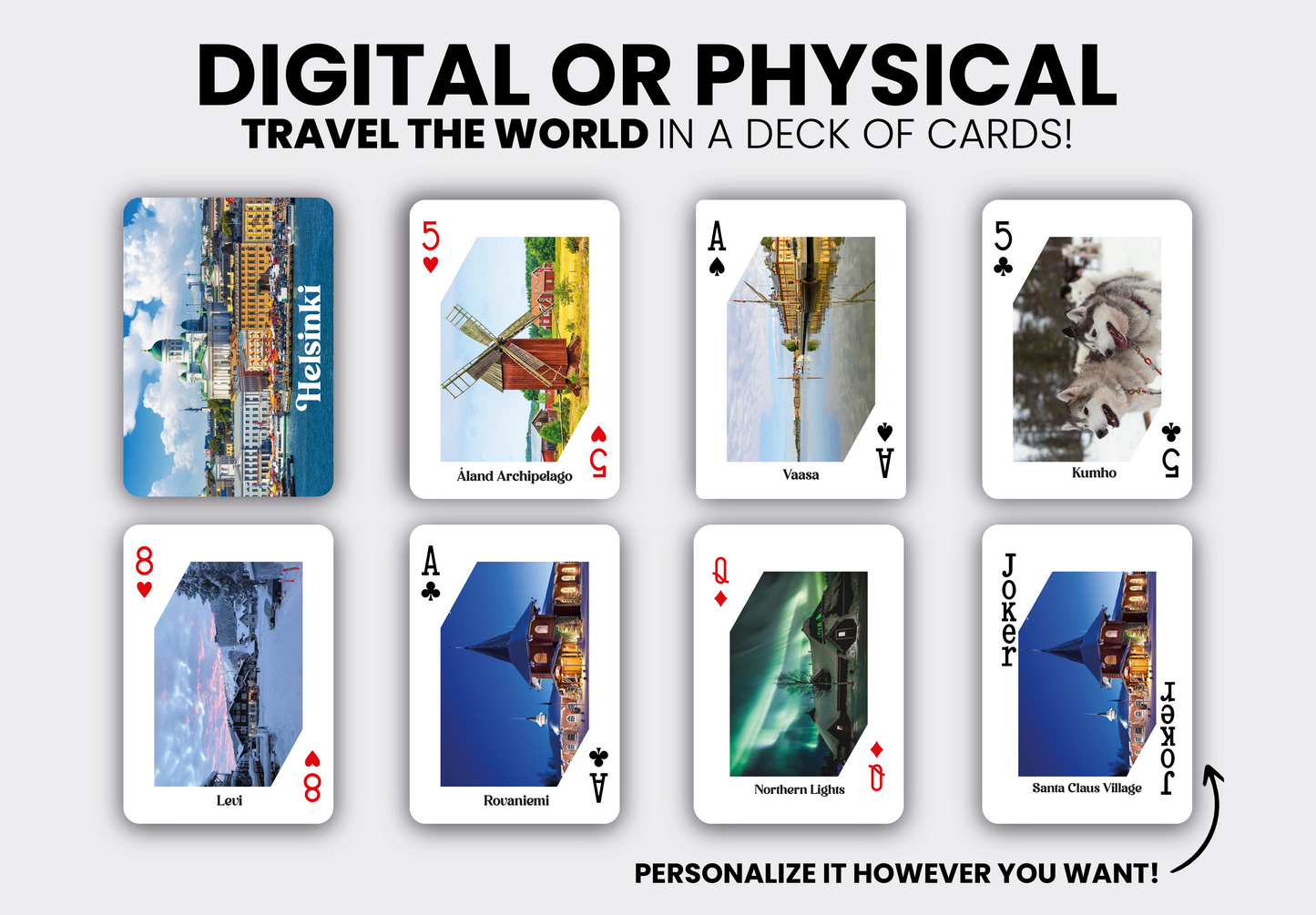 RUSH Magical Towns of Finland Playing Cards