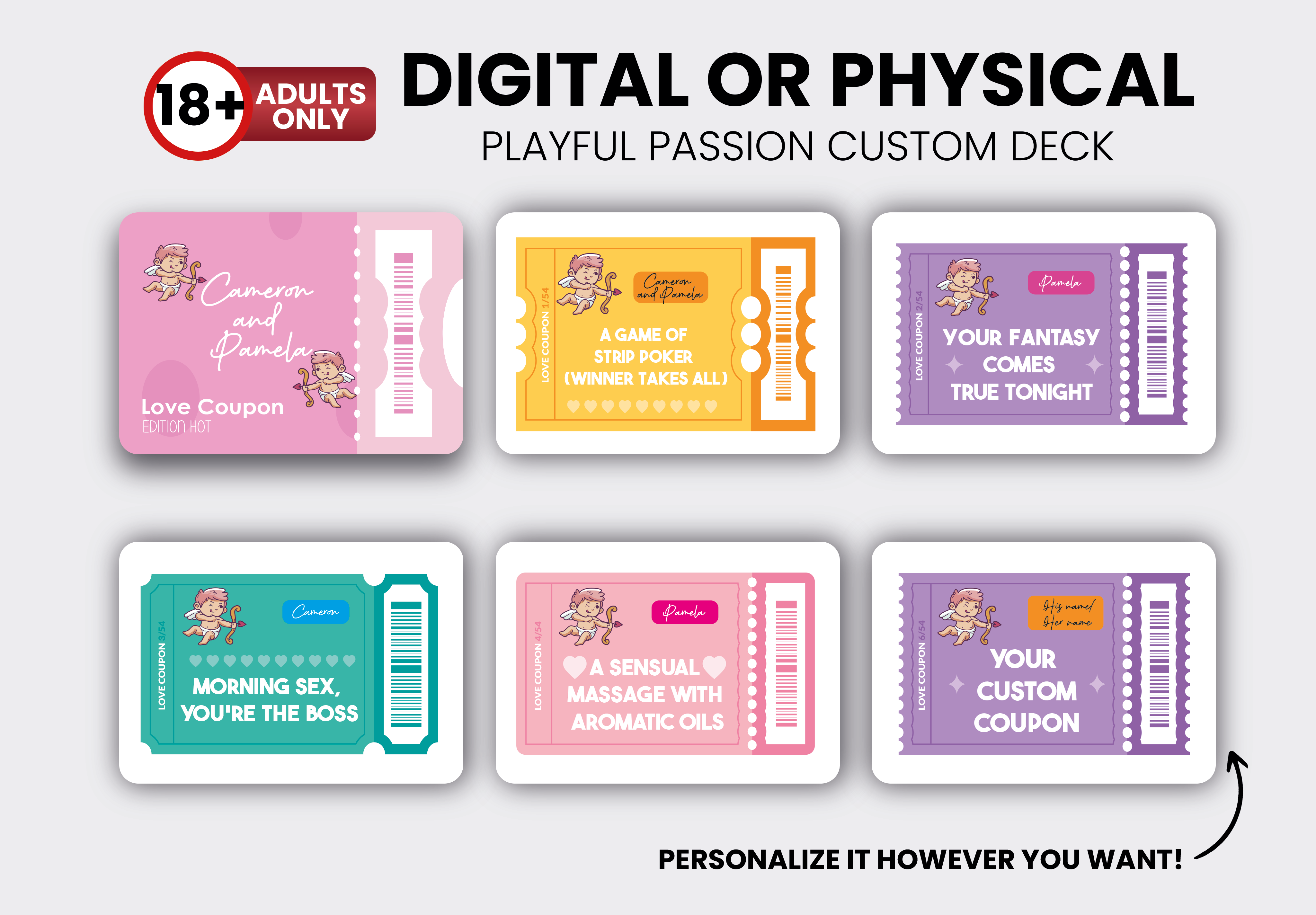 Custom Intimacy Coupons | Sexy Date Ideas | Romantic Couple Activities