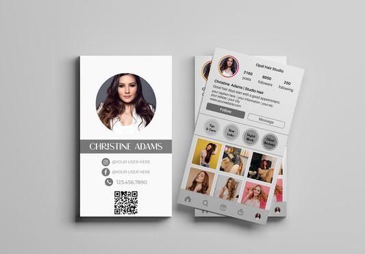 Printed Hair Stylist Business Cards