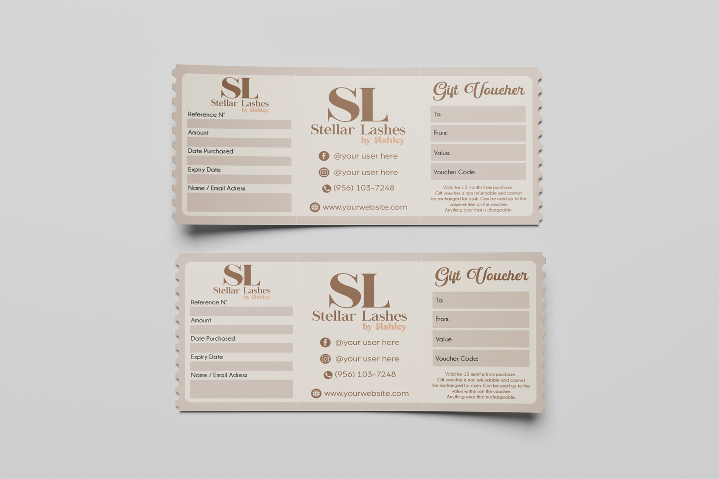 Custom Gift Certificate