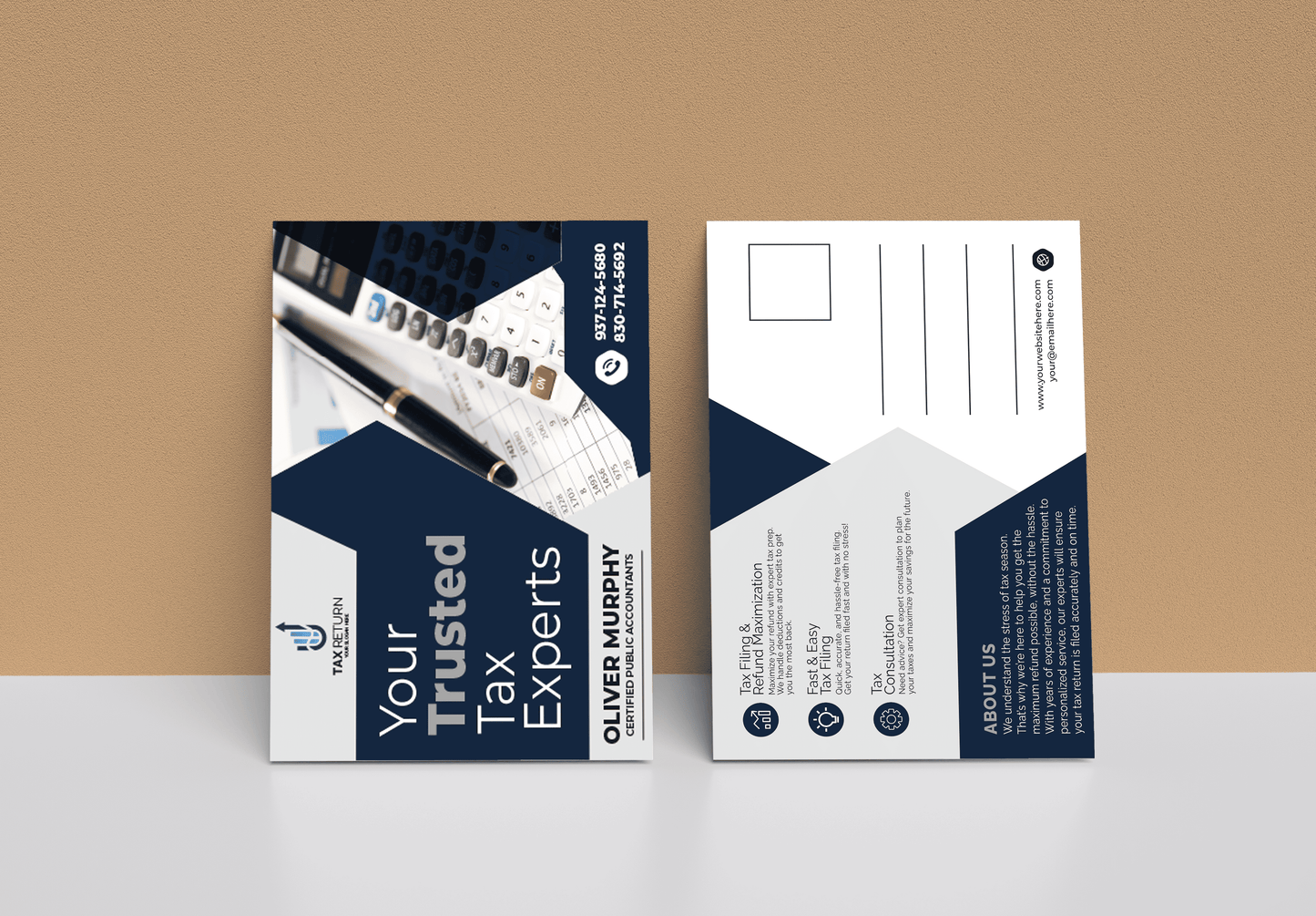 Tax Return Postcards