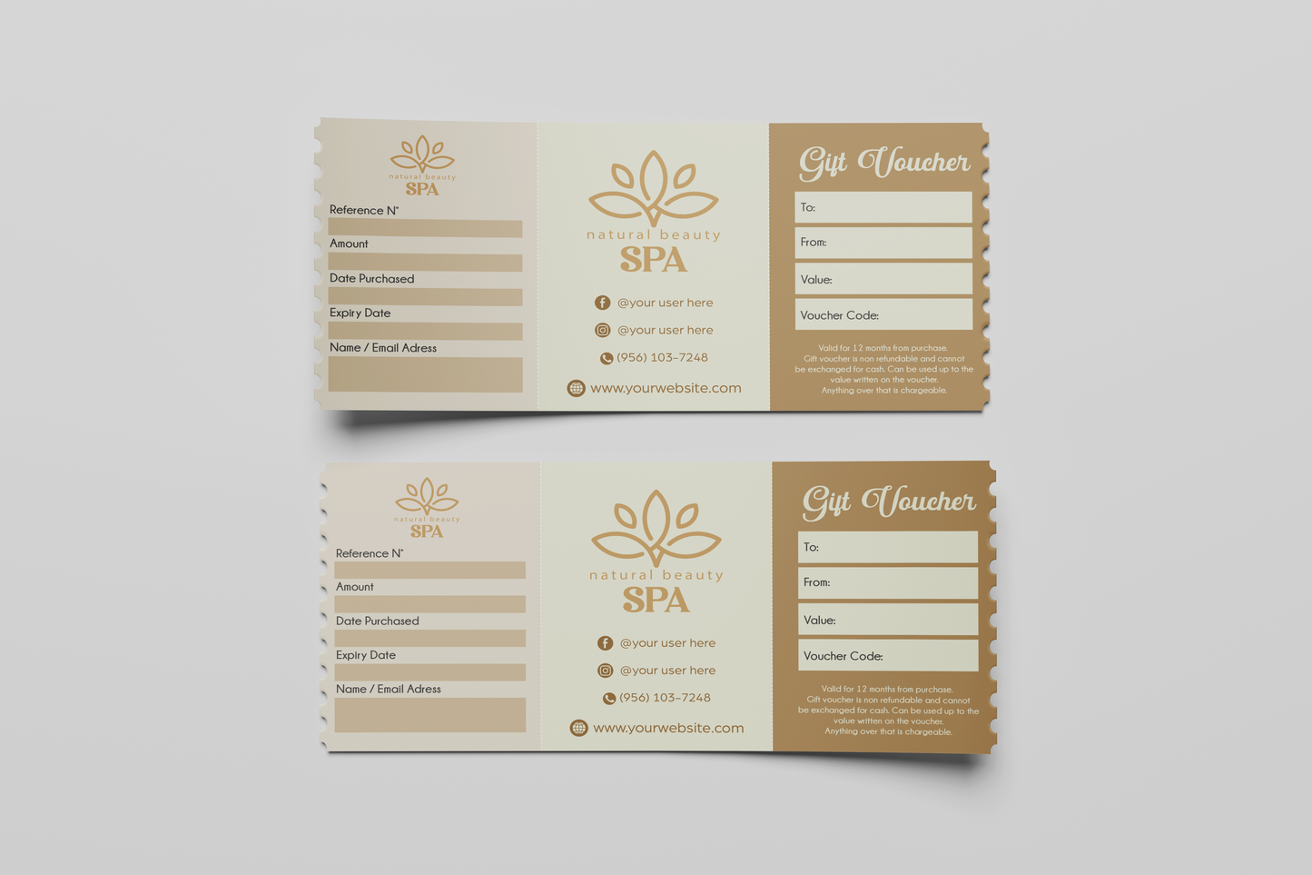 Custom Gift Certificate