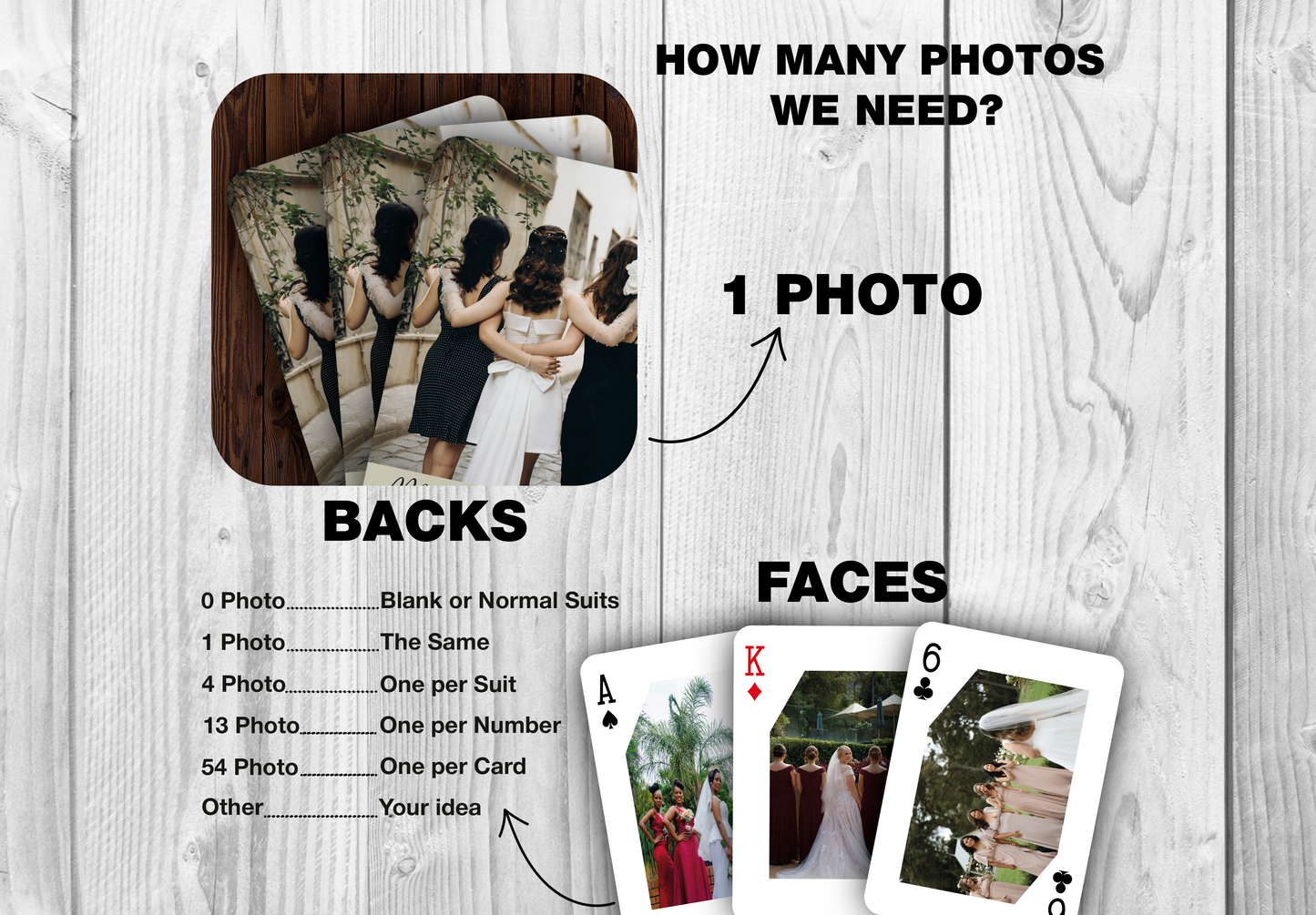 RUSH Bridesmaid Playing cards