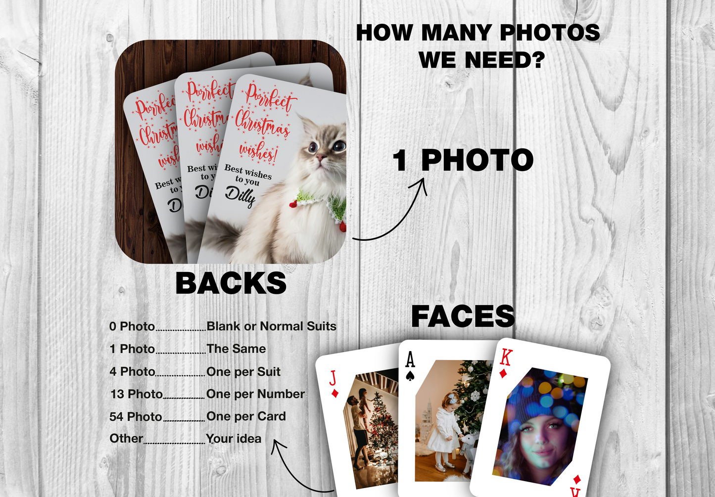 RUSH Marry Christmas Playing Cards