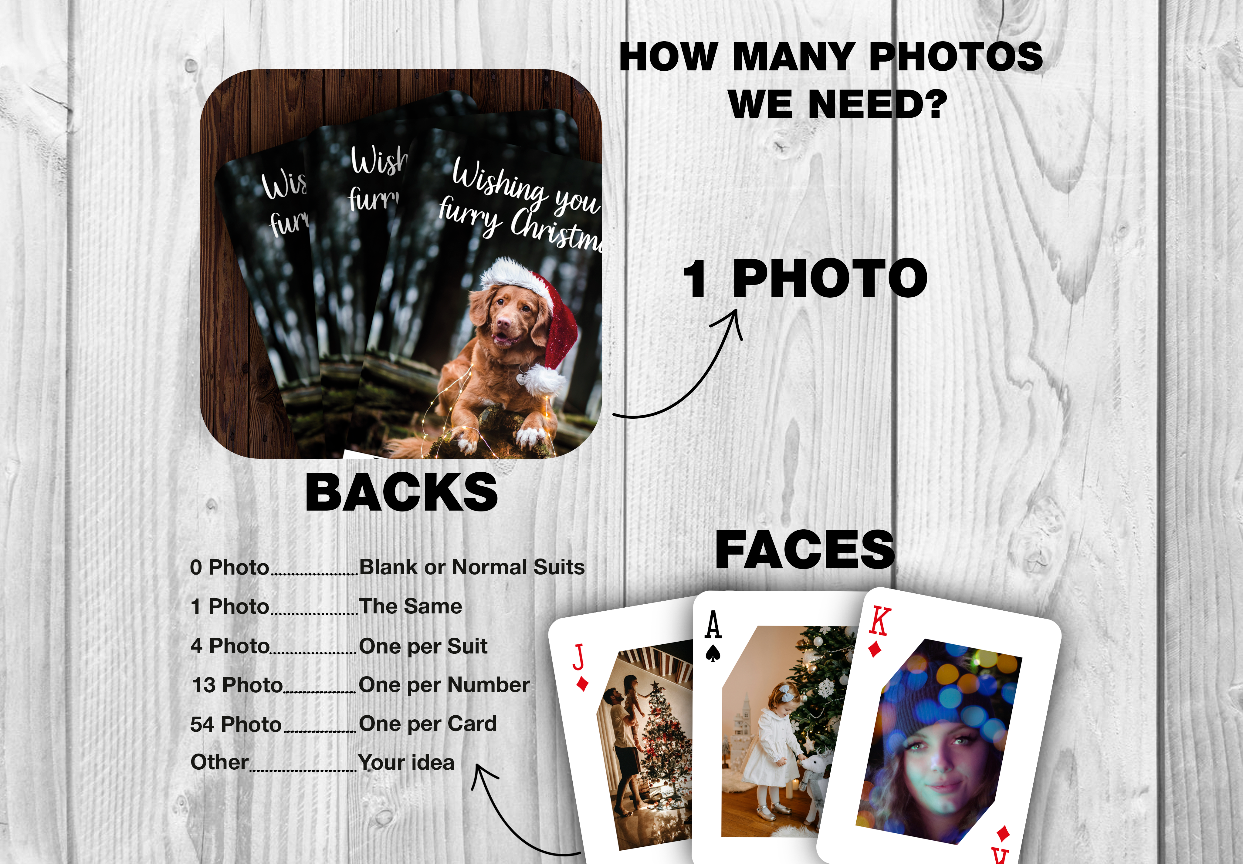 RUSH Marry Christmas Playing Cards