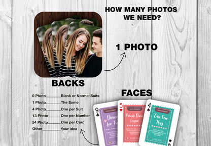 Love Coupon Cards | Love Adventure Playing Cards