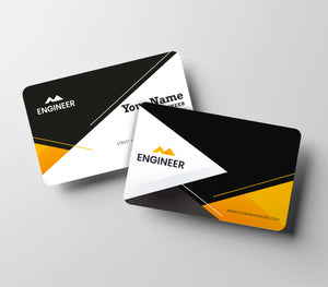 Square Business Cards | Rounded corner business cards Cards with Soft Touch Laminated | Business Cards velvet  laminated