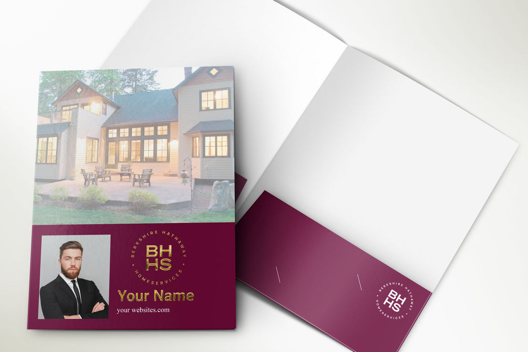 Berkshire Hathaway Custom Luxury Presentation Folder Printing With Embossed Foil - 005