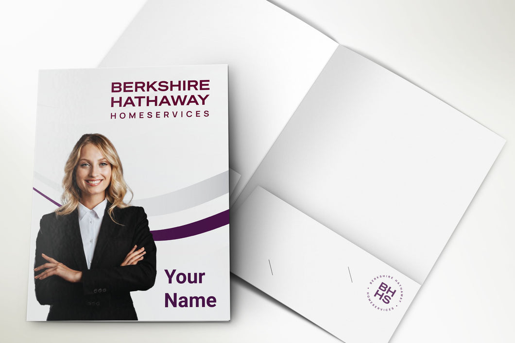 Berkshire Hathaway Custom Presentation Folder Printing with Soft touch laminating - 006