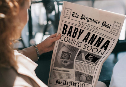 Newspaper Baby Announcement