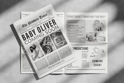 Newspaper Baby Shower