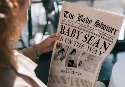 Newspaper Baby Shower
