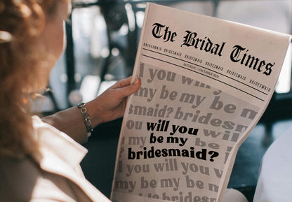 Bridesmaid Proposal Newspaper