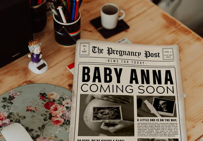 Newspaper Baby Announcement