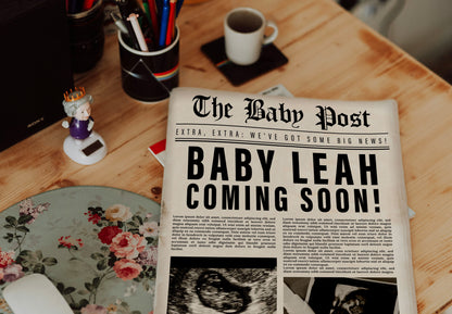 Newspaper Baby Announcement