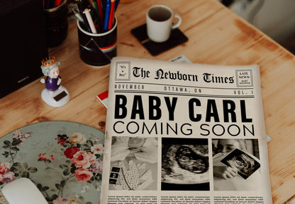 Newspaper Baby Shower
