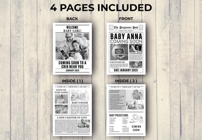 Newspaper Baby Announcement