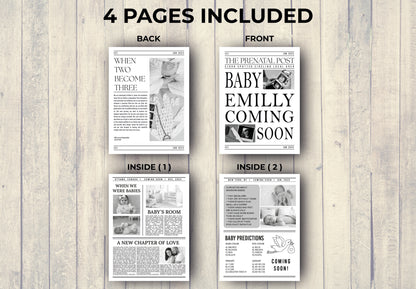 Newspaper Baby Announcement